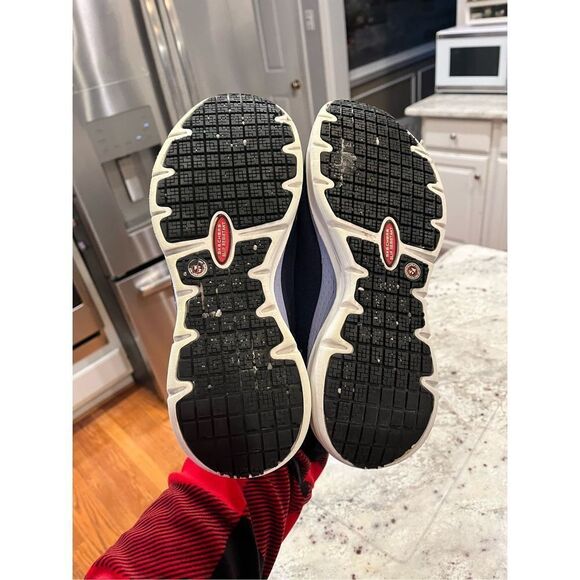 Skechers Serena Slip Resistant Alloy Toe Sneakers Navy sz 8.5 EUC - Picture 6 of 6